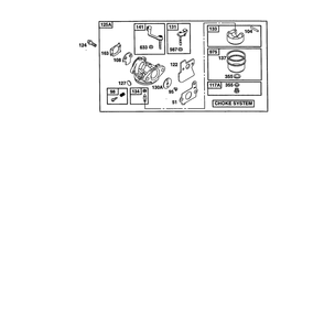 Carburetor 2 Diagram and Parts List for 121602-0190  Briggs and Stratton Engine